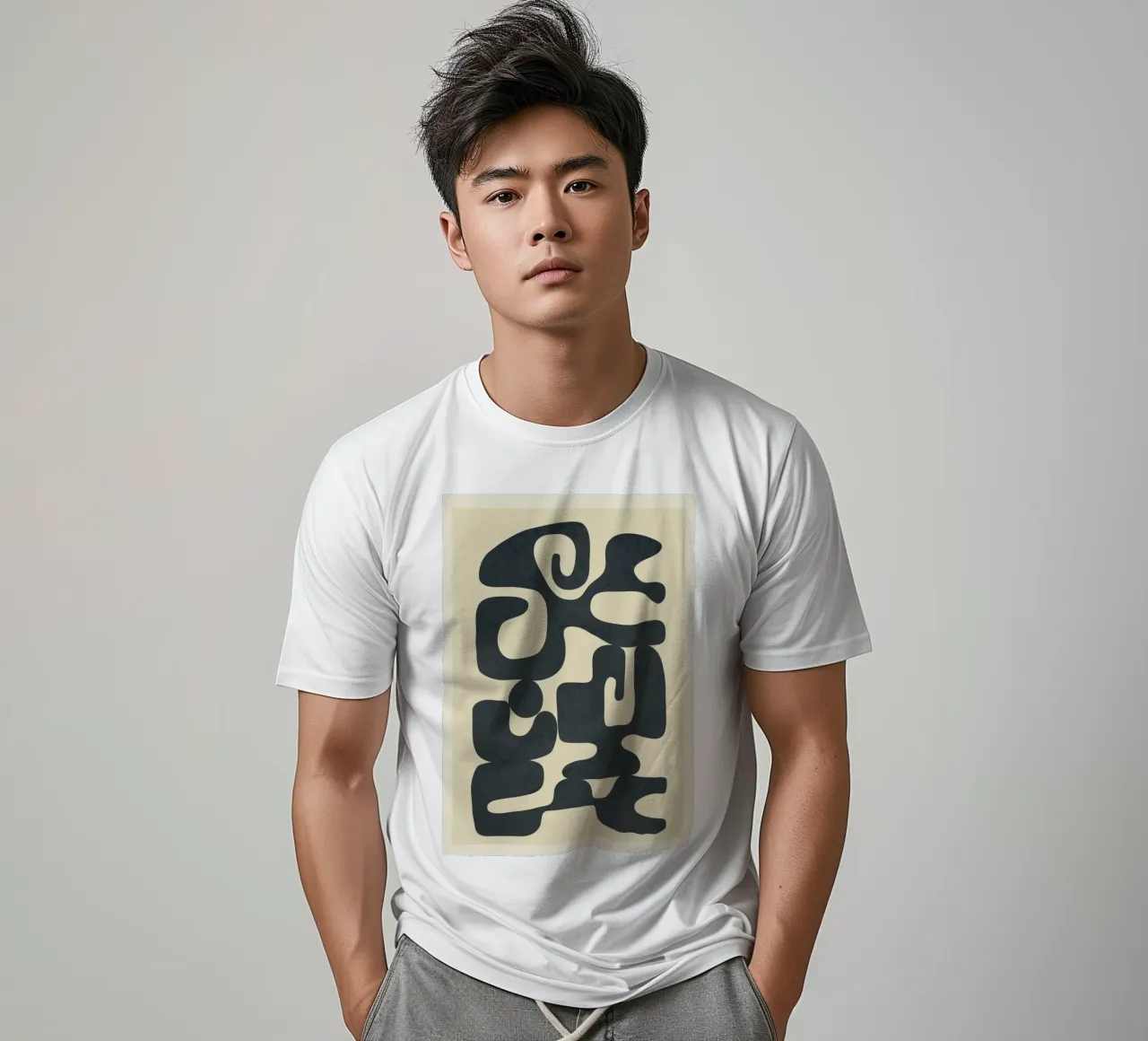 Modern Abstract Shapes 4 T-Shirt von Nadjaa