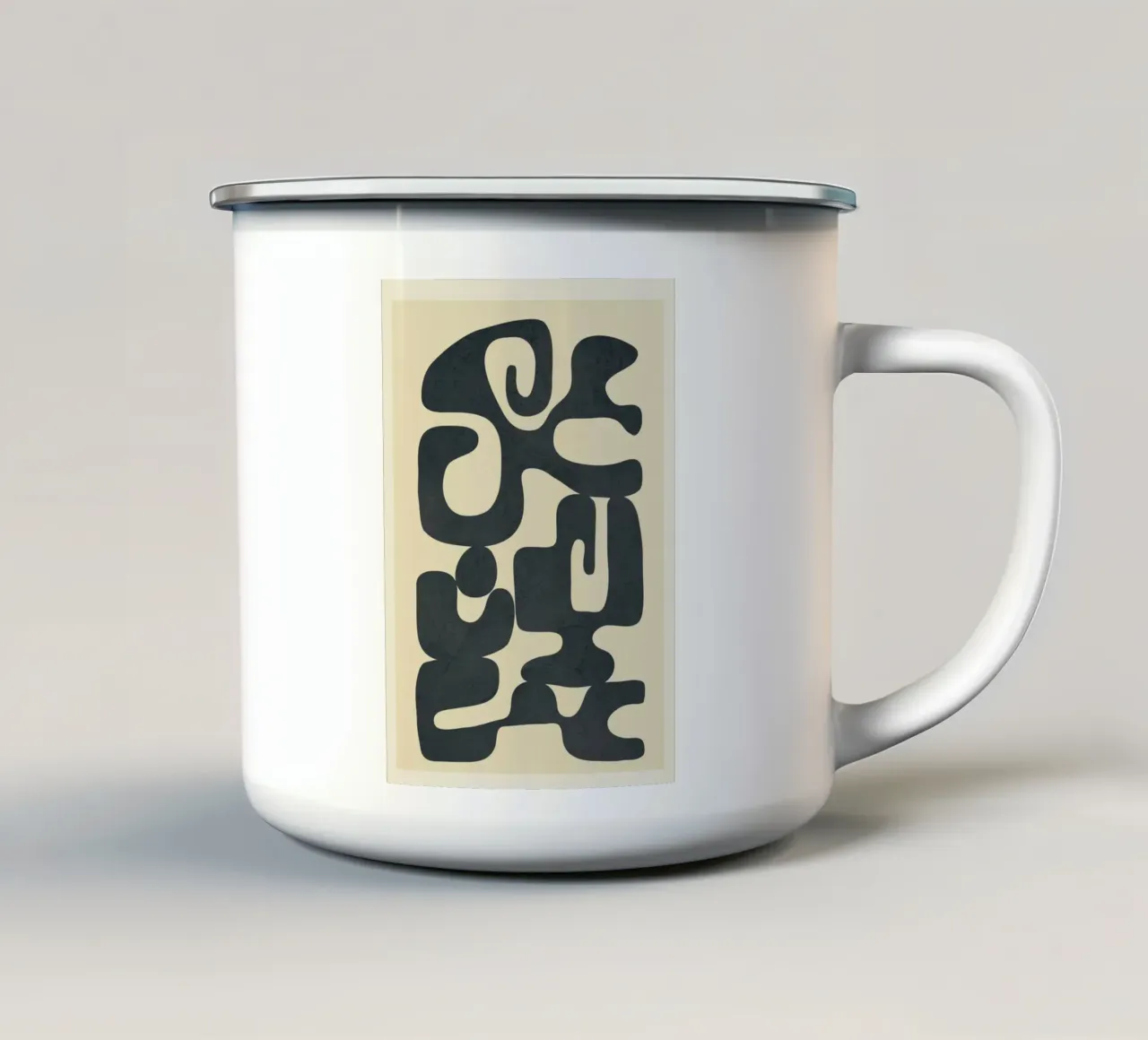 Modern Abstract Shapes 4 tazza in smalto da Nadjaa