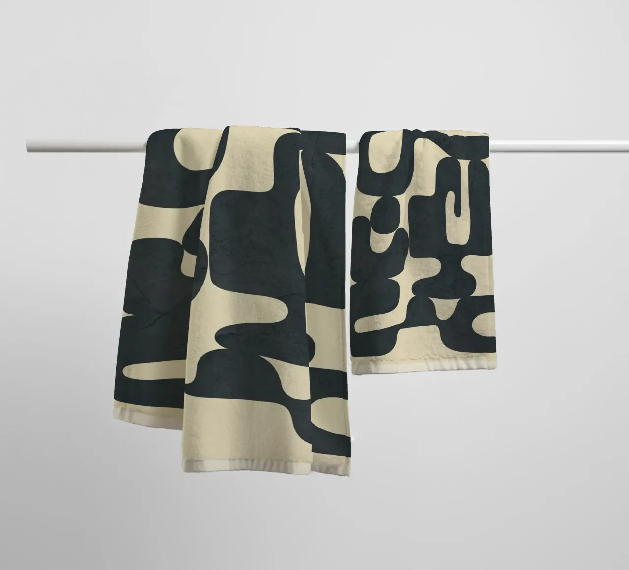Modern Abstract Shapes 4 serviette de bain de Nadjaa