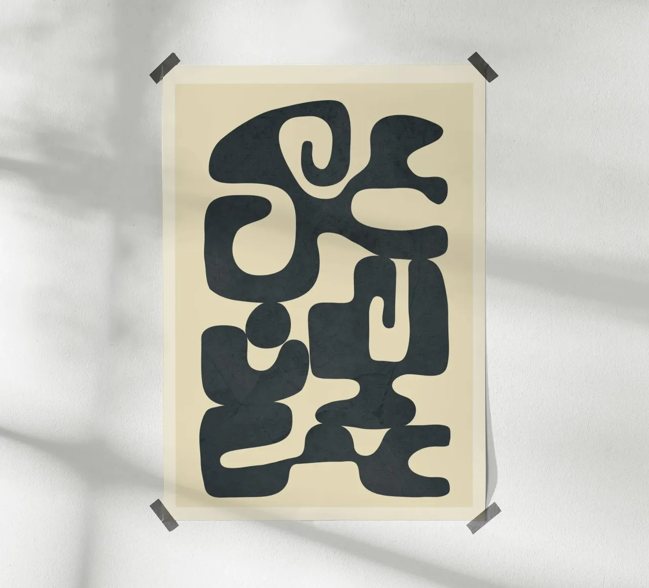 Modern Abstract Shapes 4 poster da Nadjaa