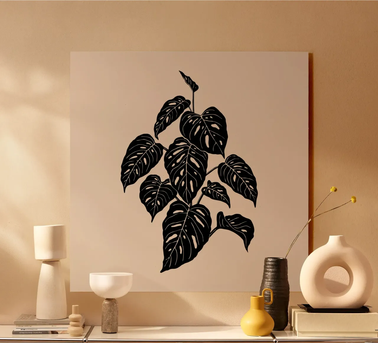 Monochromatic Foliage alluminio dibond da Vivi Nicolin
