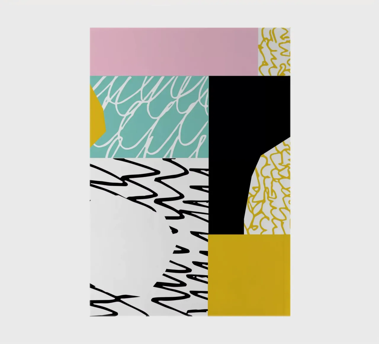 Quiet Noise Abstract notebook by Kim Hubball Studio
