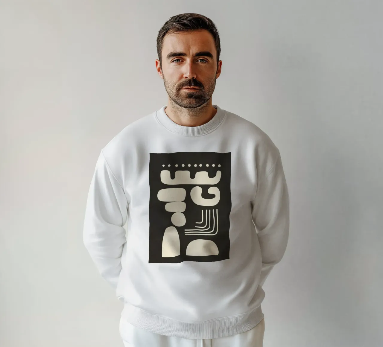 Abstract Minimal Shapes 1 felpa da Nadjaa