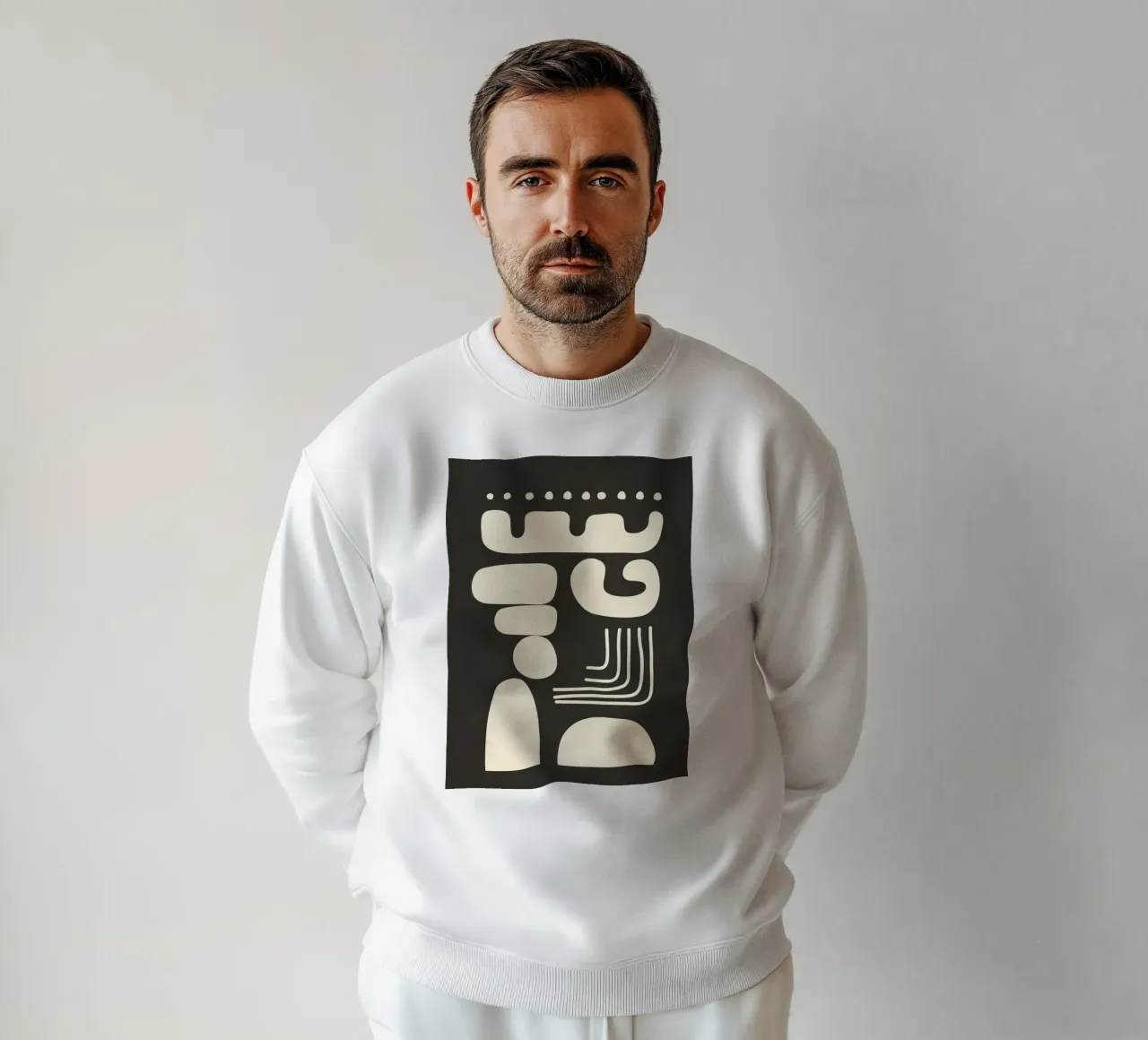 Abstract Minimal Shapes 1 sweatshirt by Nadjaa