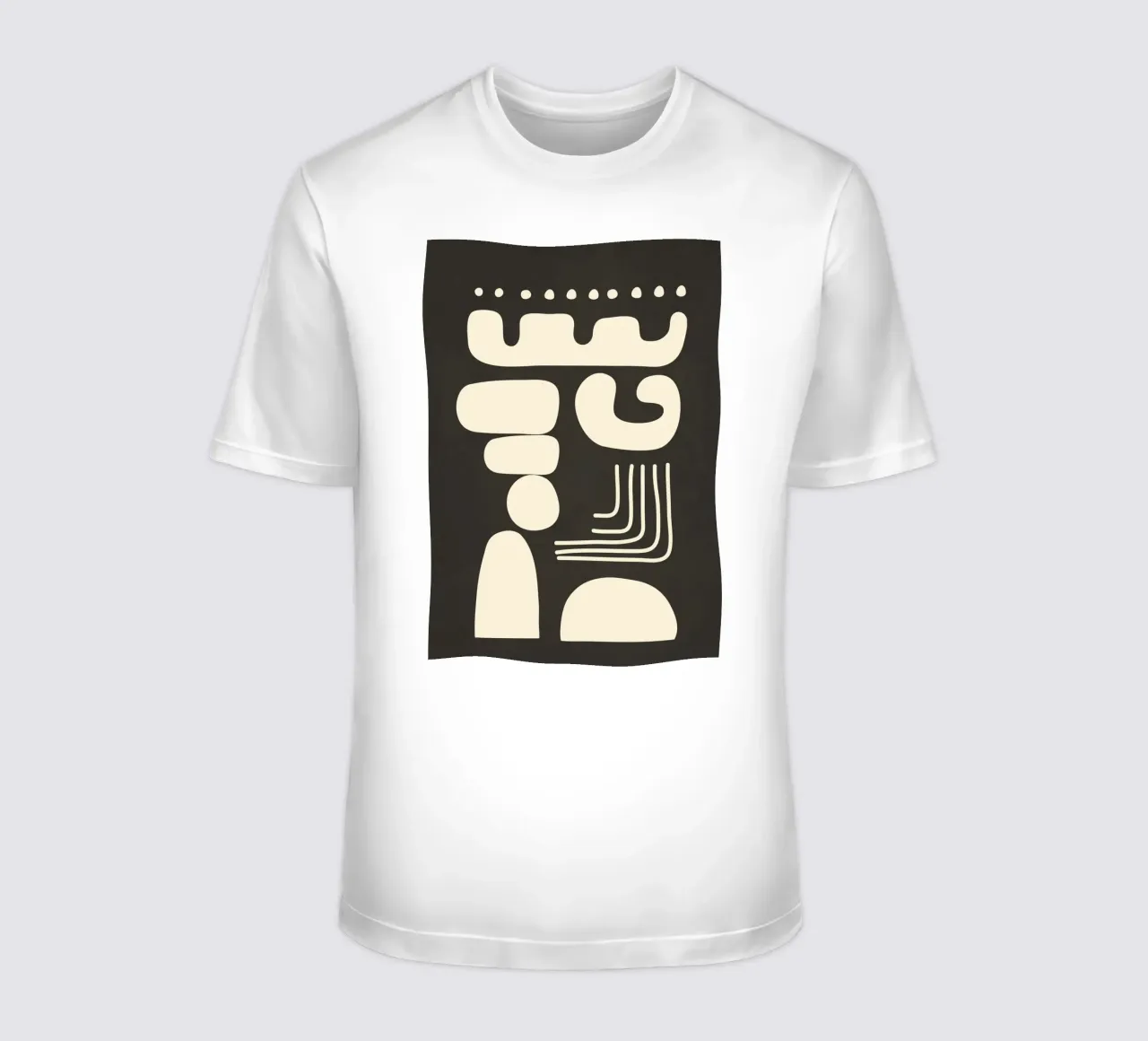 Abstract Minimal Shapes 1 t-shirt van Nadjaa