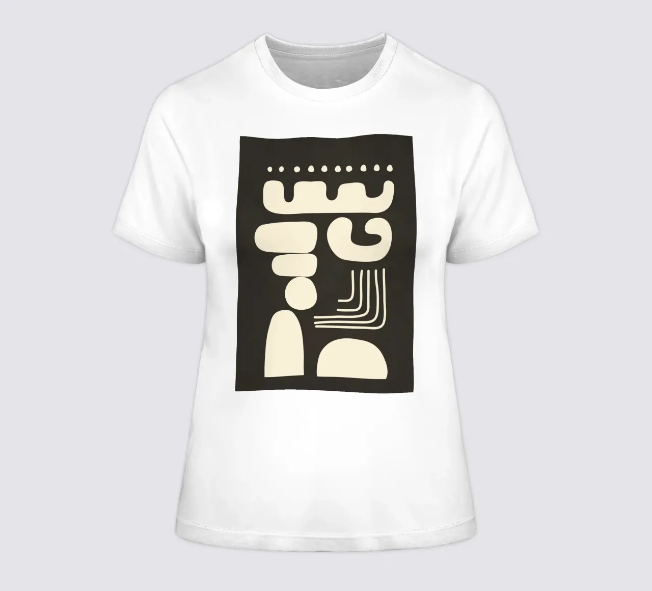 Abstract Minimal Shapes 1 camiseta de mujer de Nadjaa