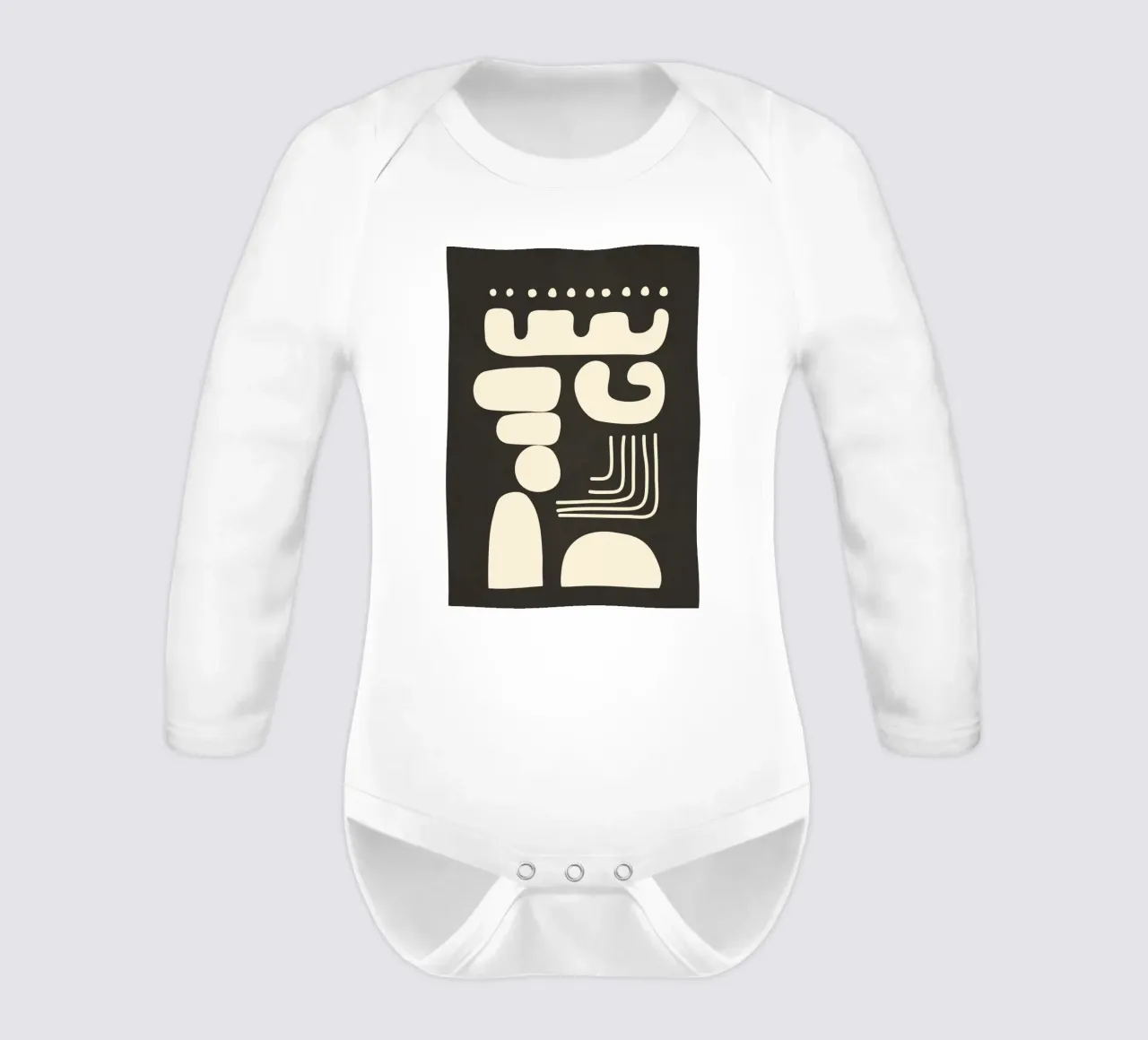 Abstract Minimal Shapes 1 body neonato maniche lunghe da Nadjaa