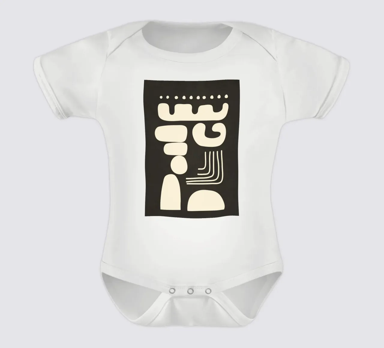 Abstract Minimal Shapes 1 body neonato maniche corte da Nadjaa