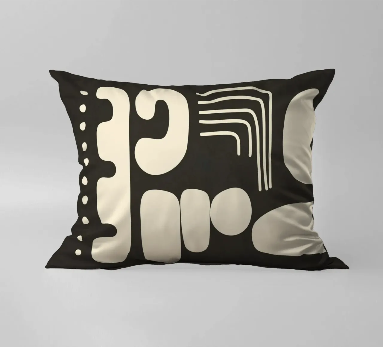 Abstract Minimal Shapes 1 decorative cushion by Nadjaa