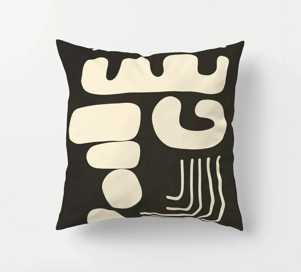 Abstract Minimal Shapes 1 decorative cushion by Nadjaa