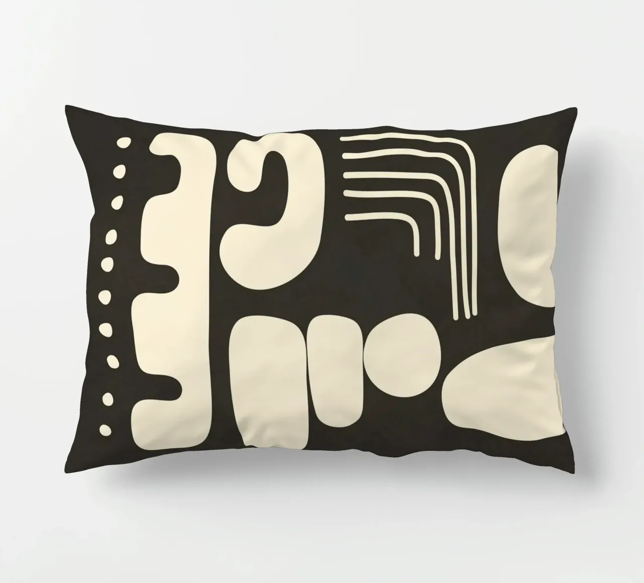 Abstract Minimal Shapes 1 decorative cushion by Nadjaa