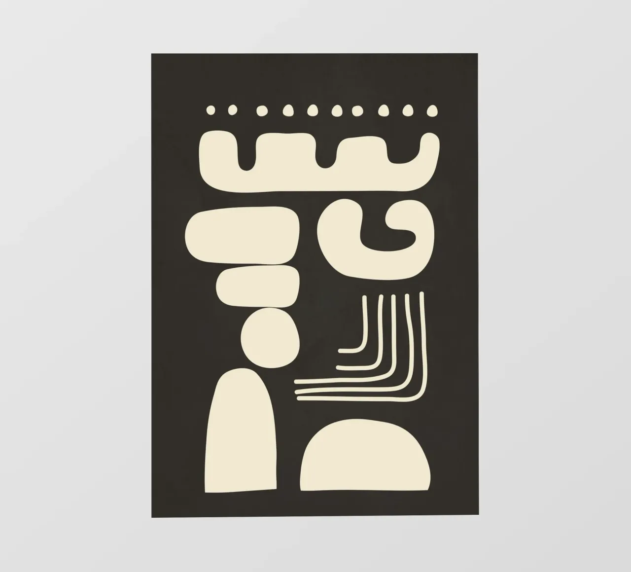 Abstract Minimal Shapes 1 papel para pared de Nadjaa