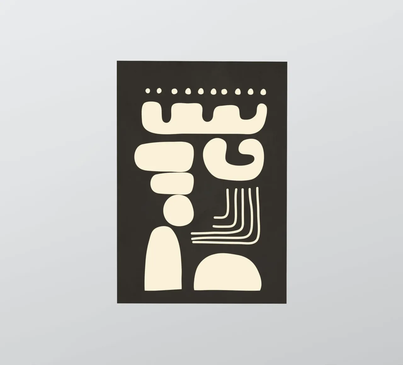 Abstract Minimal Shapes 1 pegatina de Nadjaa