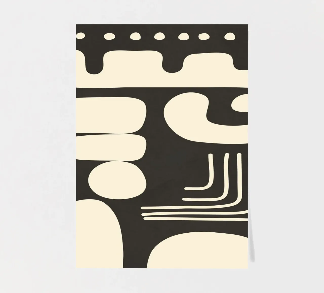 Abstract Minimal Shapes 1 Stickerbogen von Nadjaa