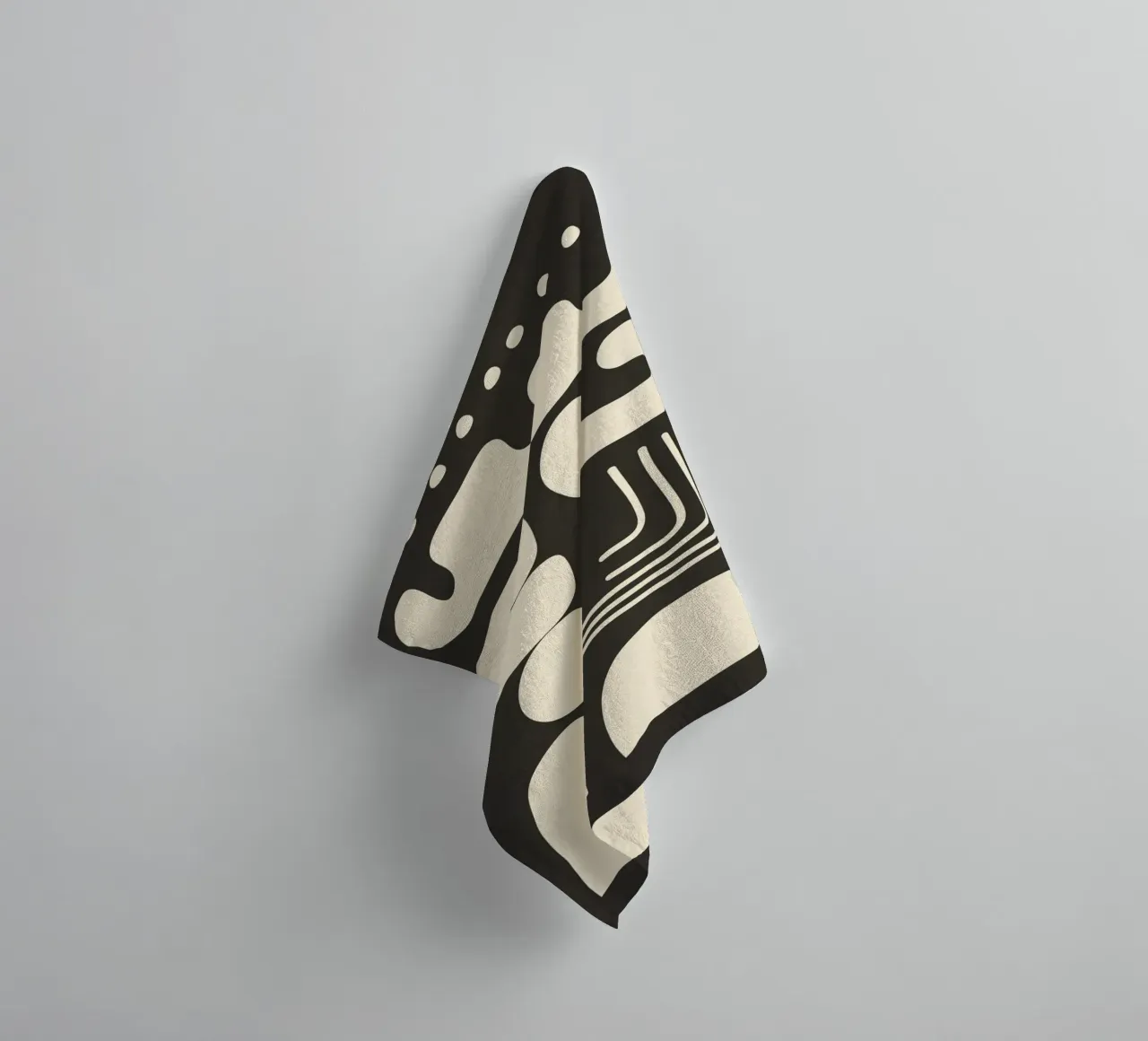 Abstract Minimal Shapes 1 towel by Nadjaa