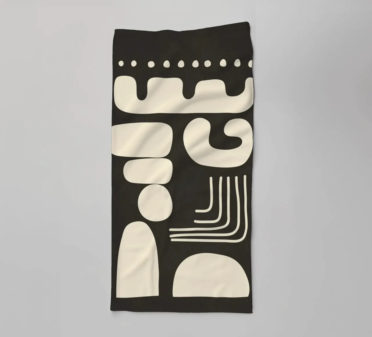 Abstract Minimal Shapes 1 towel by Nadjaa