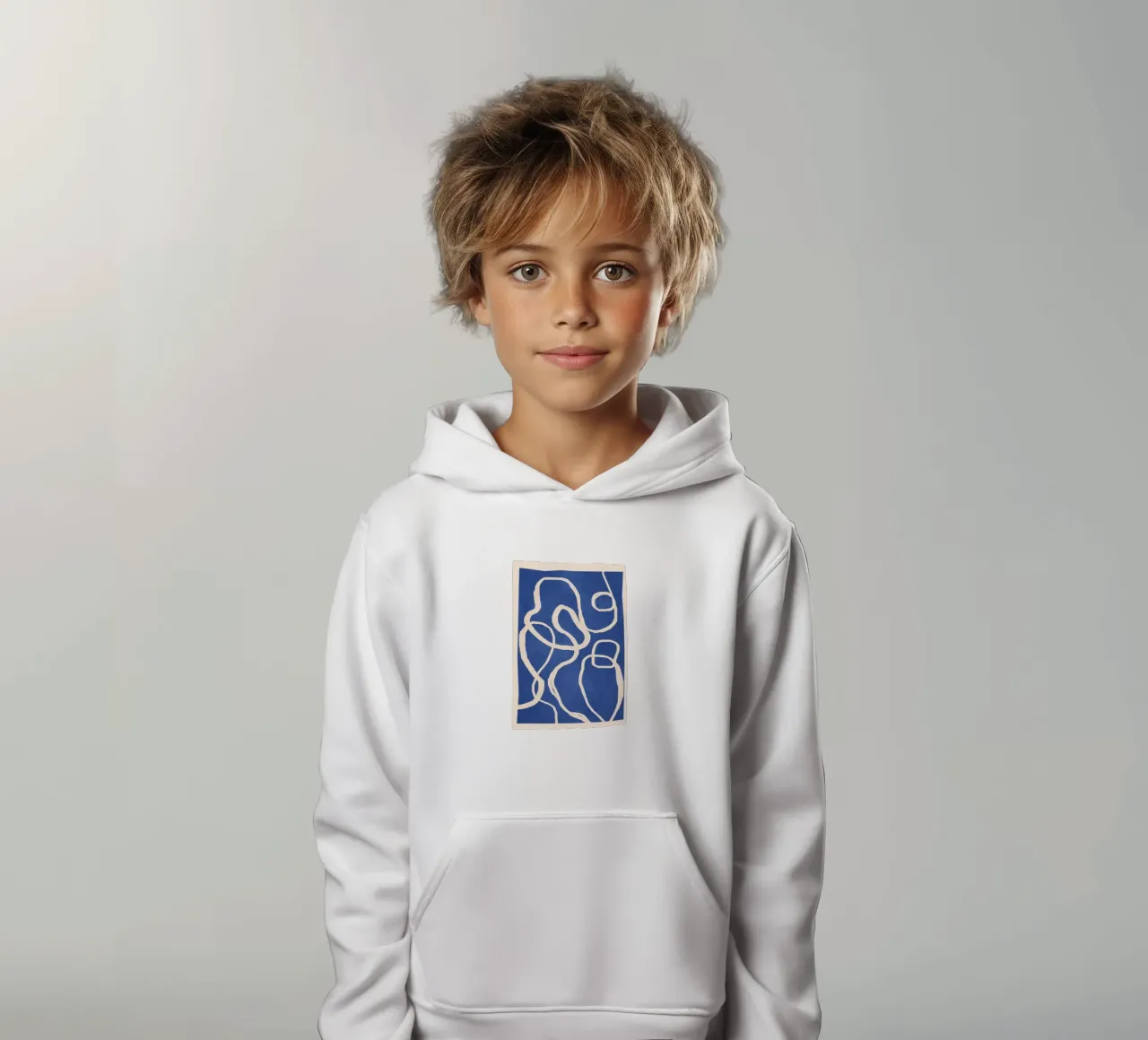Ether Line 3 felpa bambino con cappuccio da Nadjaa