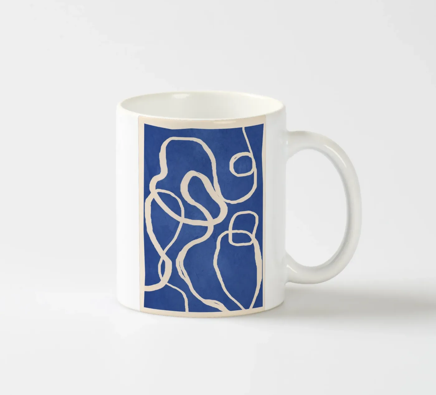 Ether Line 3 ceramic mug by Nadjaa