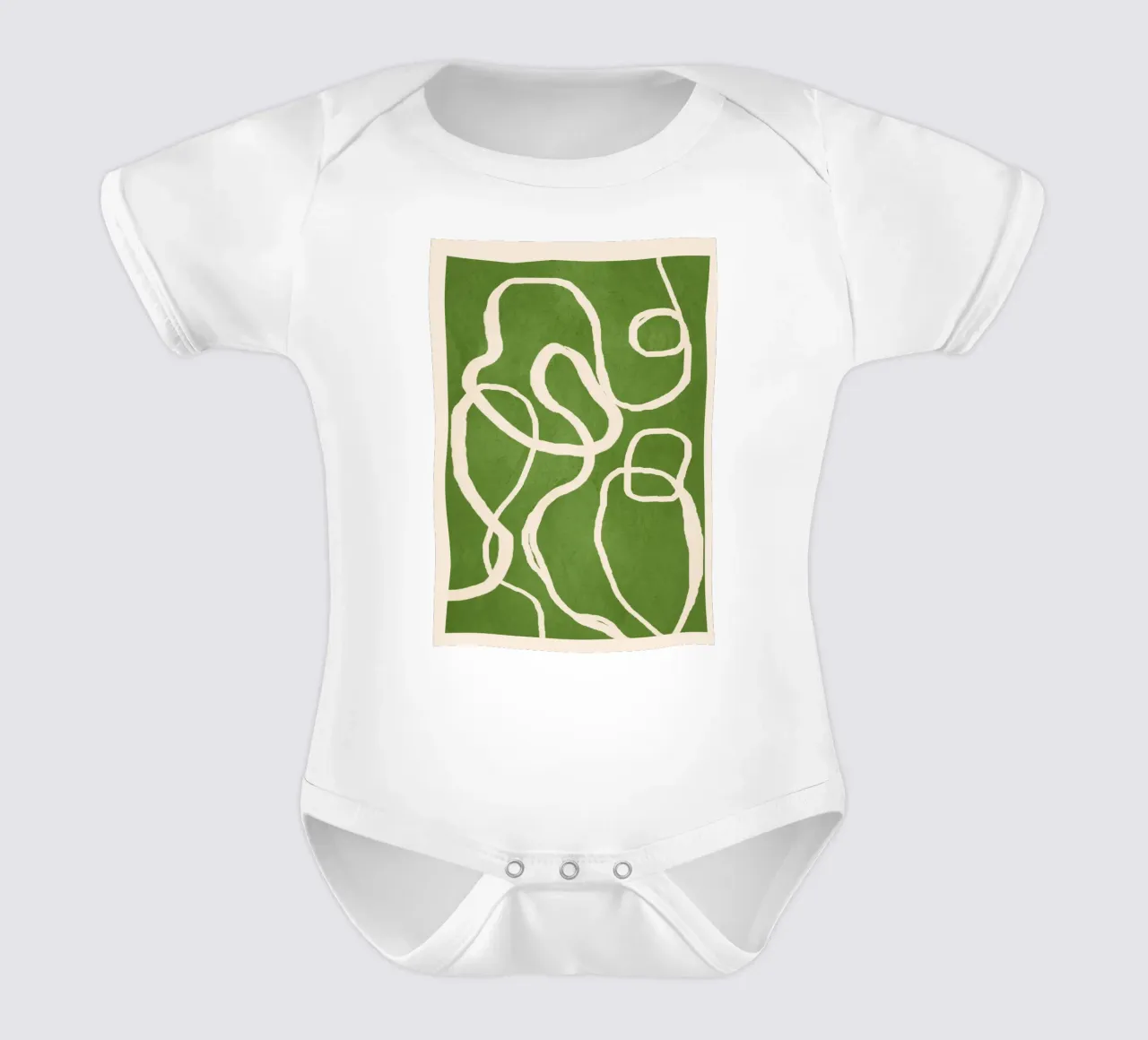 Ether Line 4 body neonato maniche corte da Nadjaa