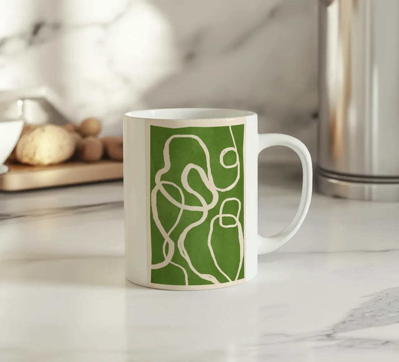 Ether Line 4 tazza in ceramica da Nadjaa