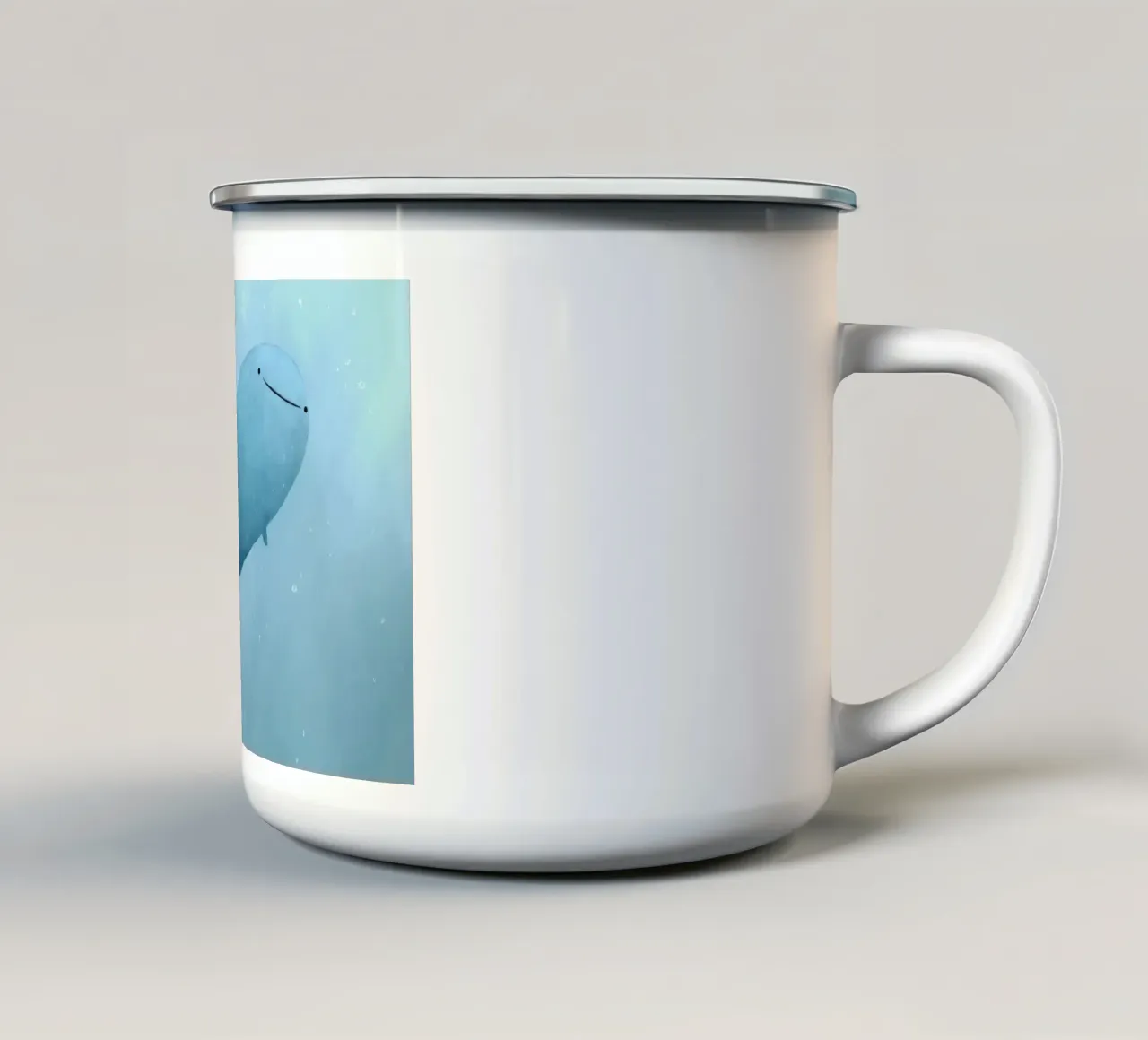 Carino lo squalo balena tazza in smalto da HARU HARU