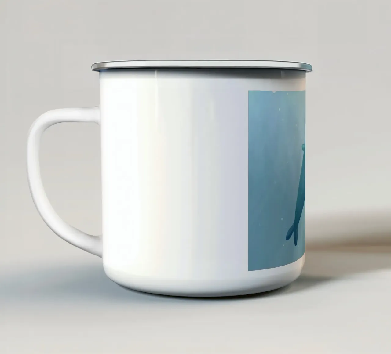 Carino lo squalo balena tazza in smalto da HARU HARU