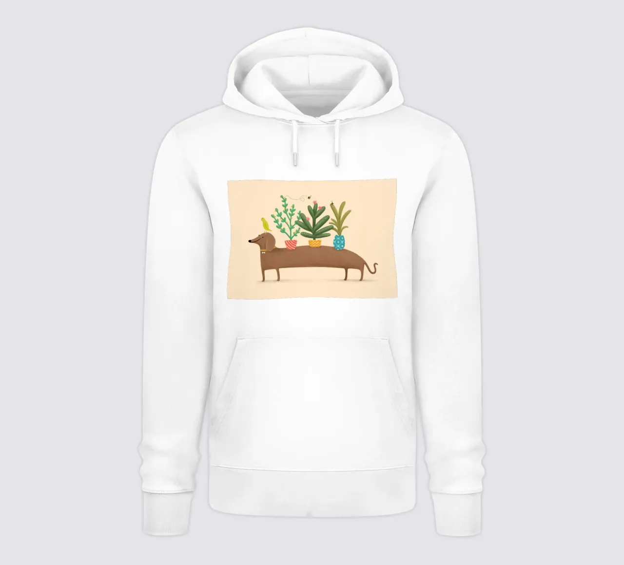 Dacshund e pappagallo felpa con cappuccio da HARU HARU