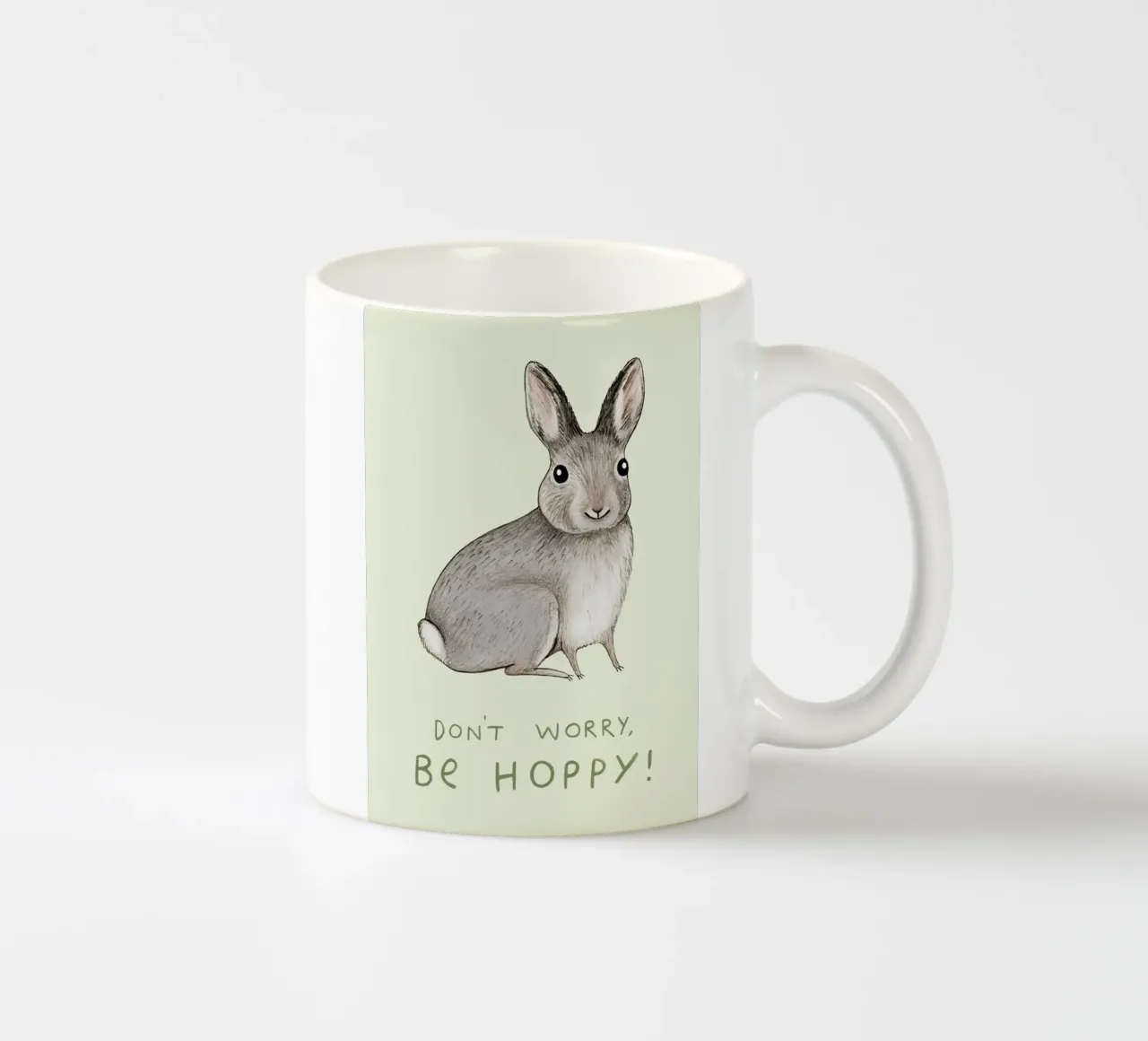 Non preoccuparti, sii felice tazza in ceramica da HARU HARU