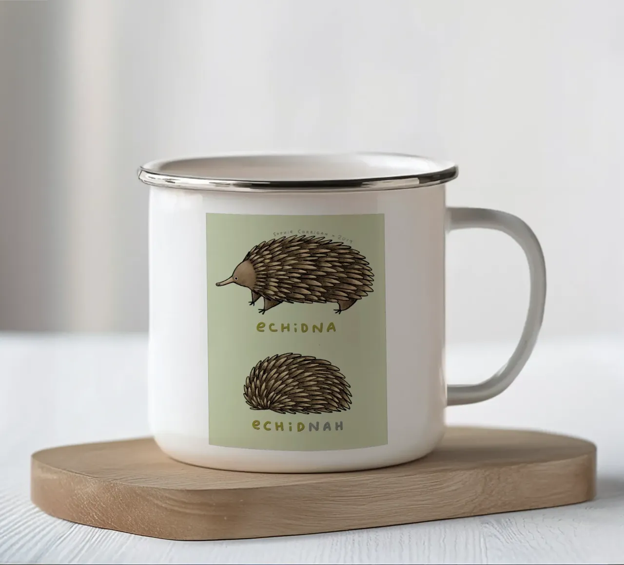 Echidna Echidnah emaille mok van HARU HARU