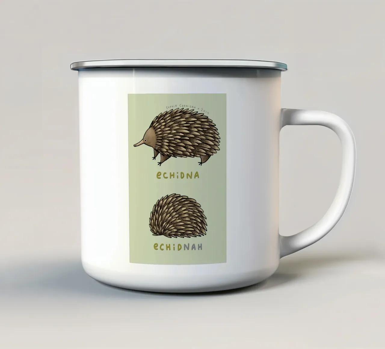 Echidna Echidnah emaille mok van HARU HARU