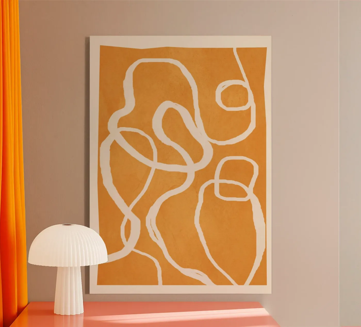 Ether Line 5 Acryl-Glas von Nadjaa