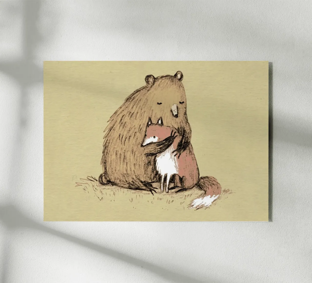 Grizzly-Umarmungen Acryl-Glas von HARU HARU