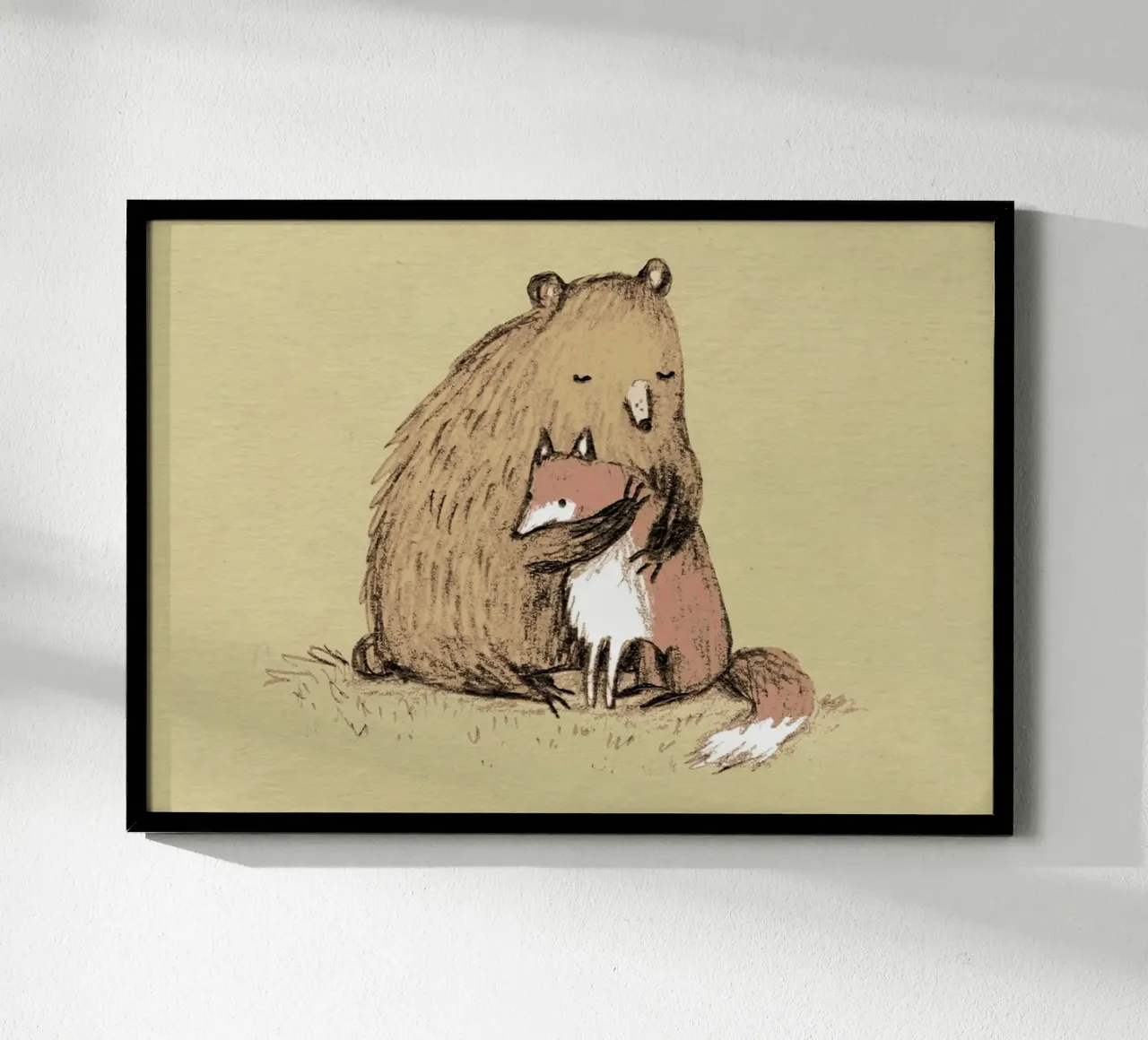 Abbracci del Grizzly carta hahnemühle da HARU HARU