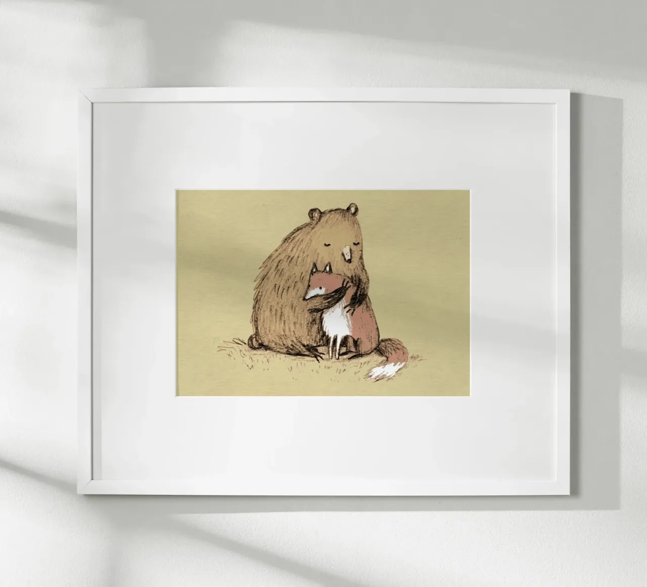 Abbracci del Grizzly carta hahnemühle da HARU HARU