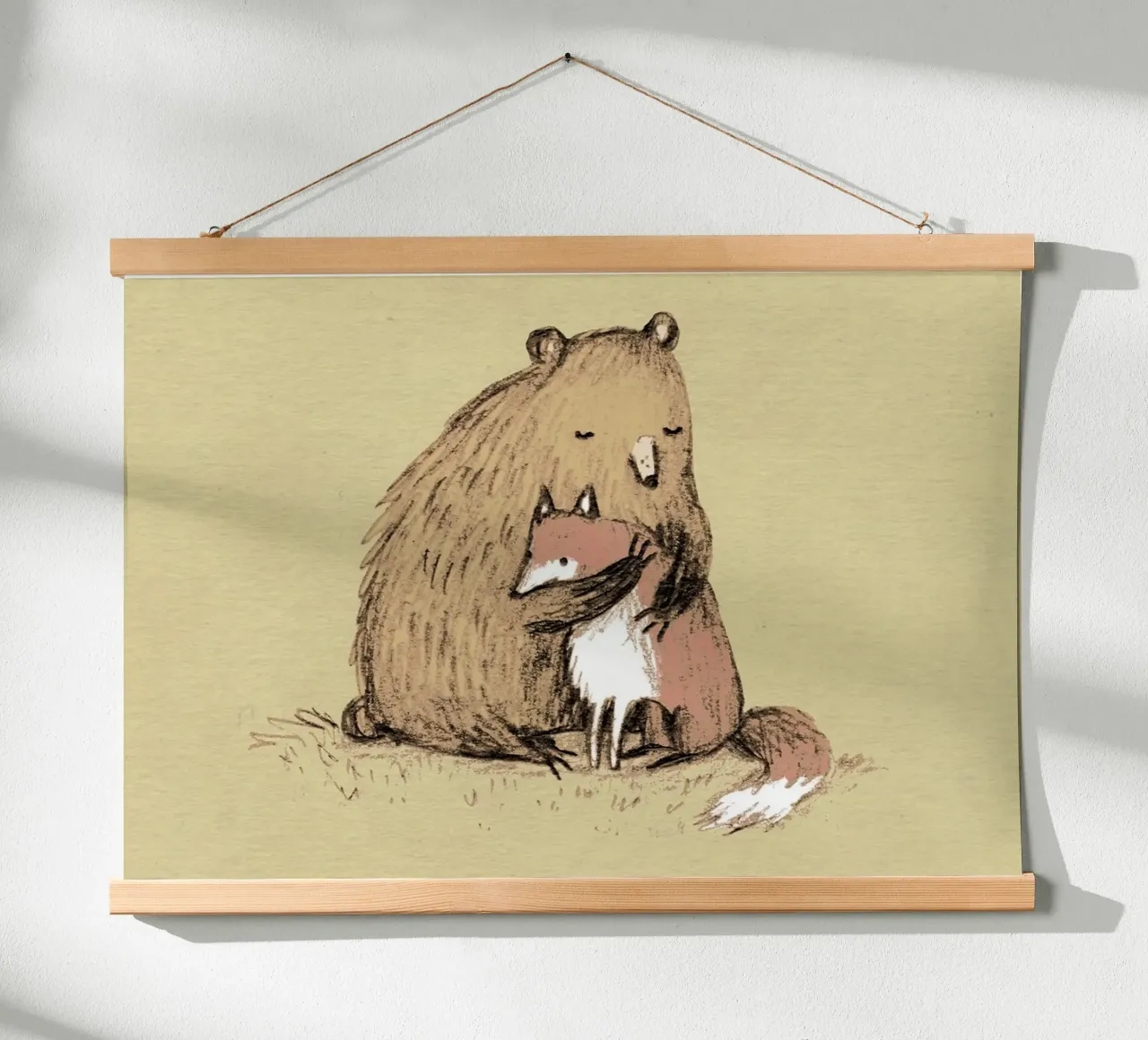 Abbracci del Grizzly carta hahnemühle da HARU HARU