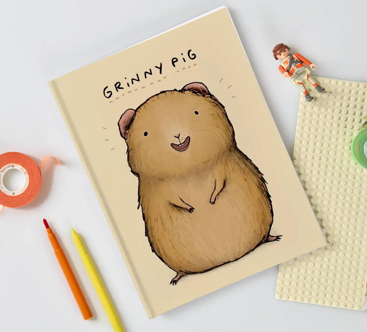 Grinny Pig notebook by HARU HARU