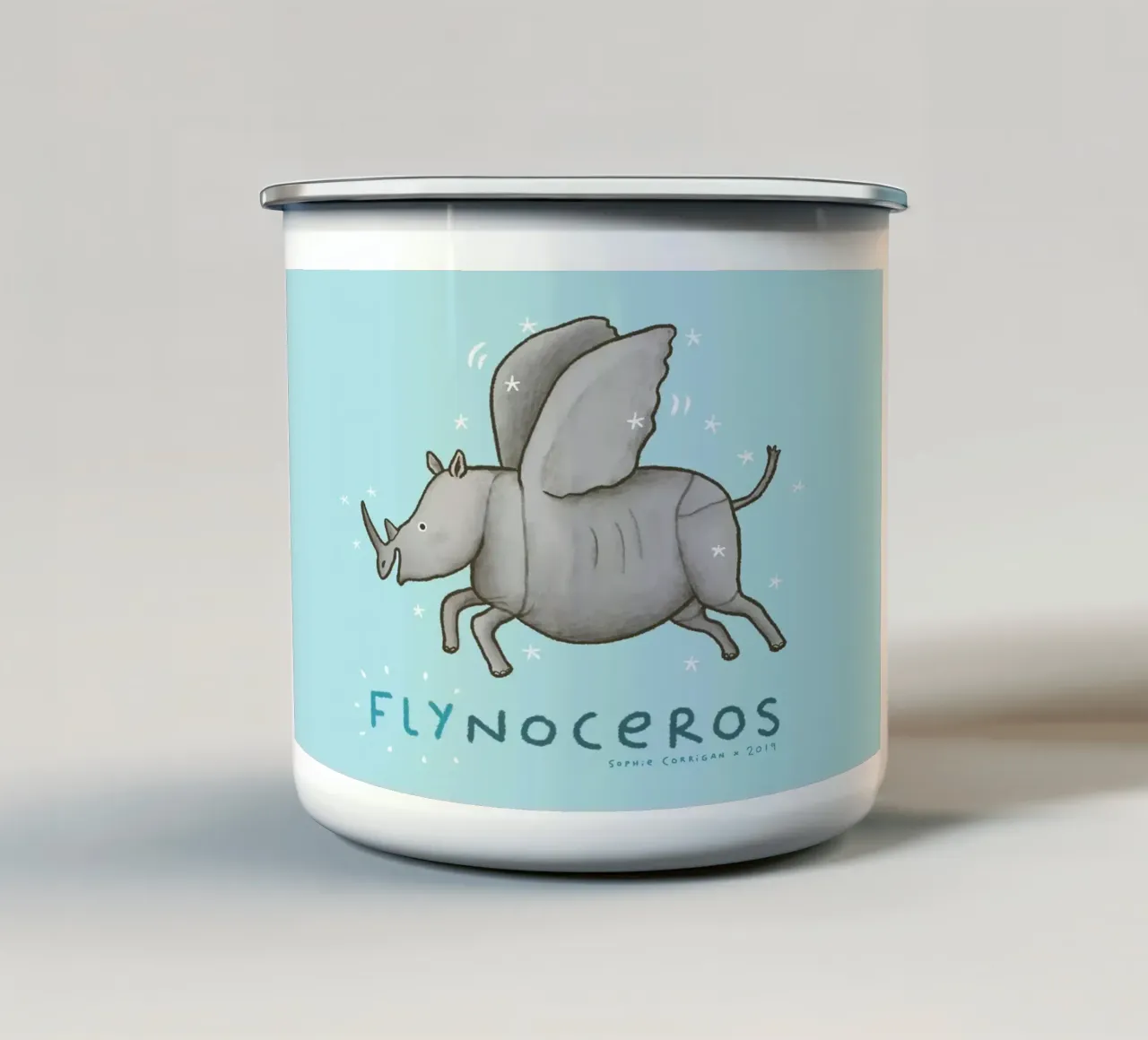 Flynoceros tazza in smalto da HARU HARU