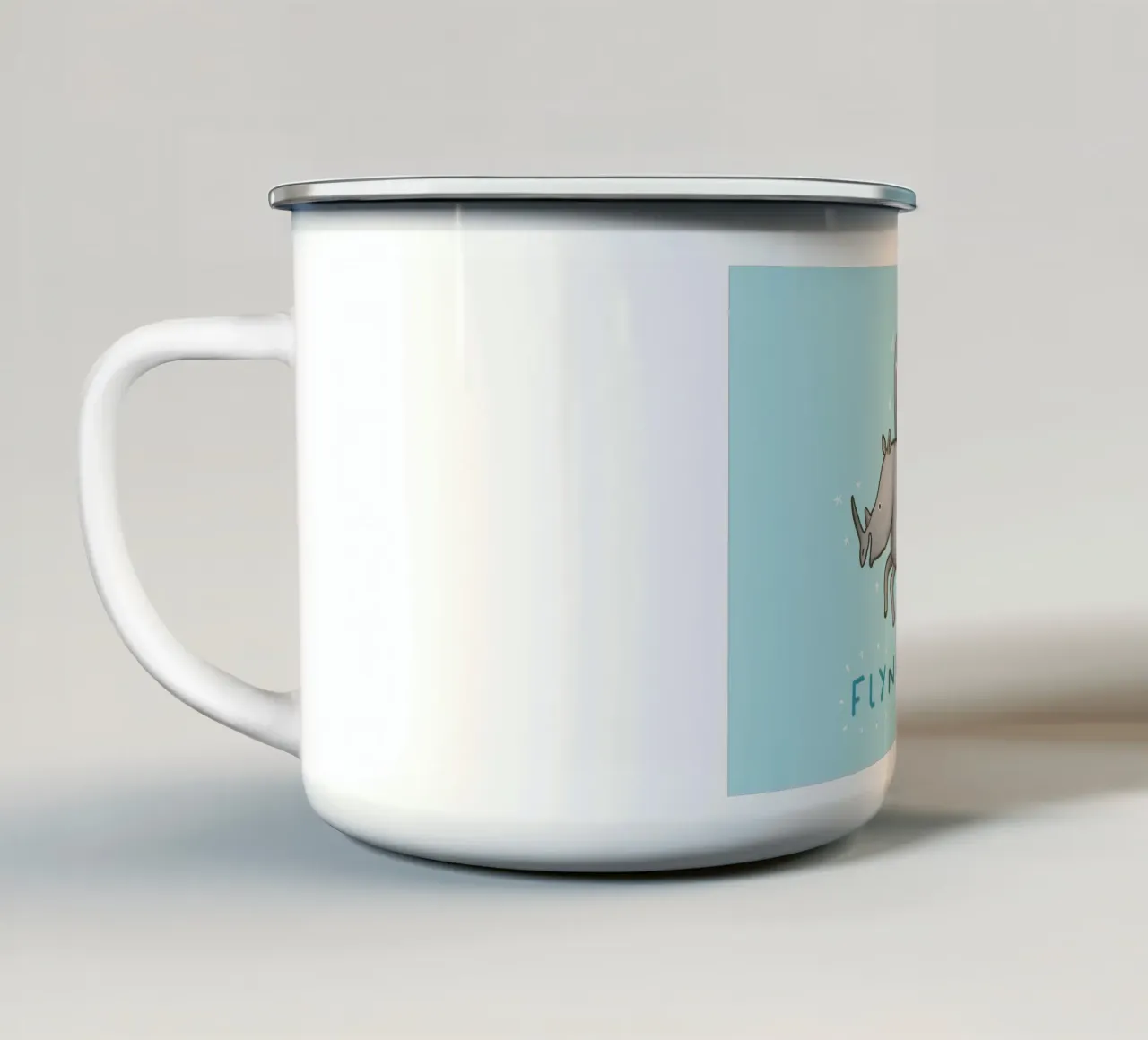 Flynoceros tazza in smalto da HARU HARU