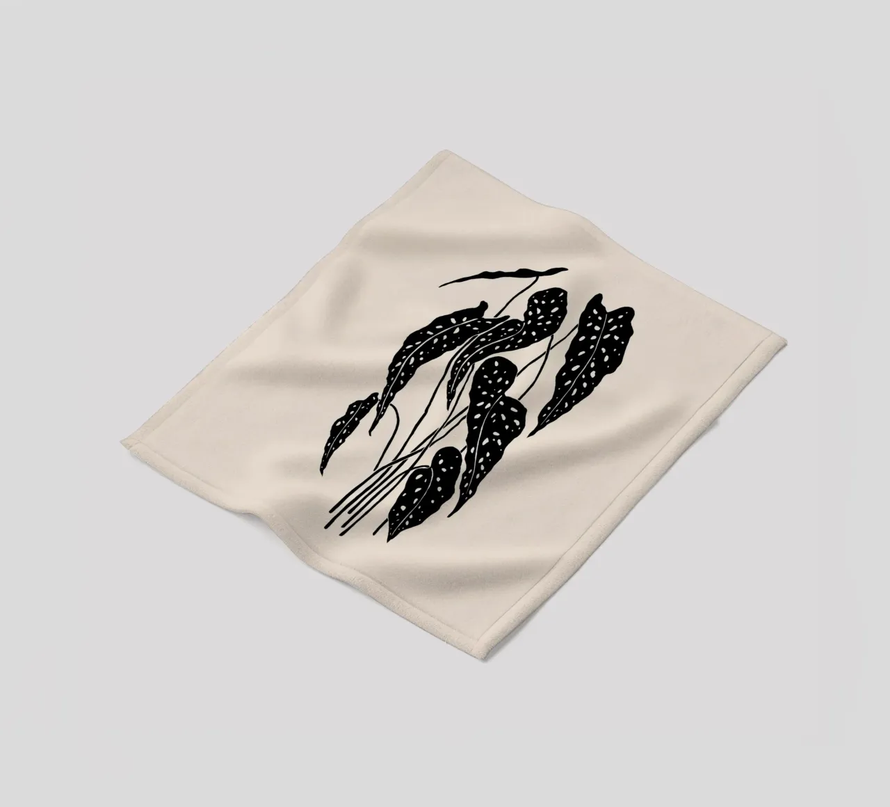 Monochromatic Foliage I coperta in pile da Vivi Nicolin