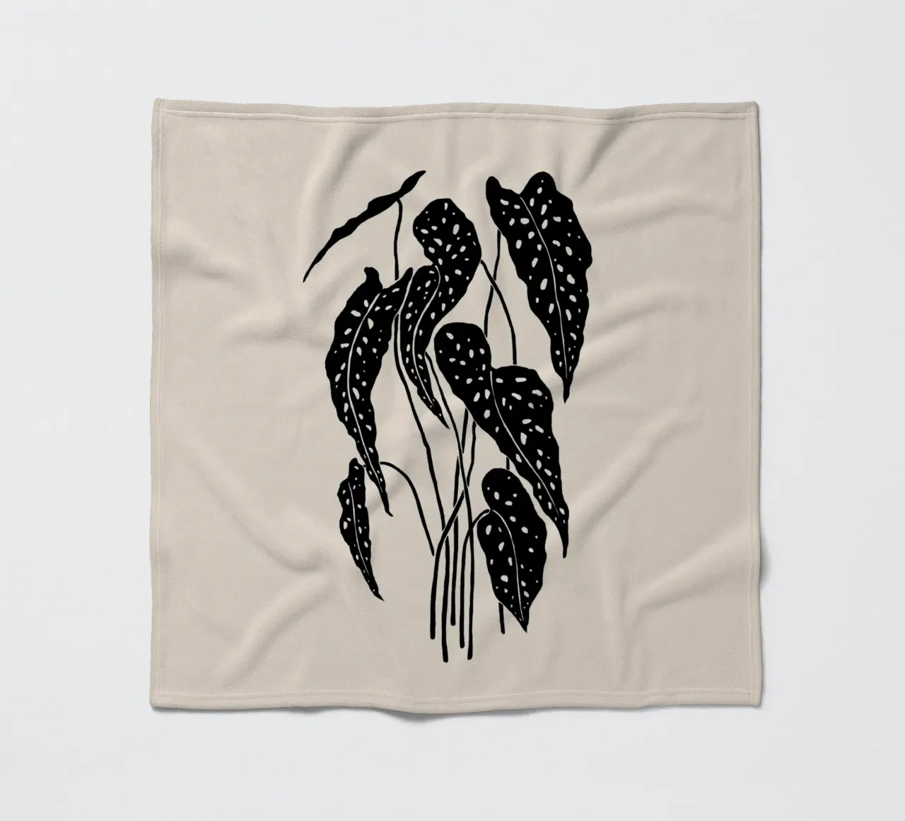 Monochromatic Foliage I coperta in pile da Vivi Nicolin