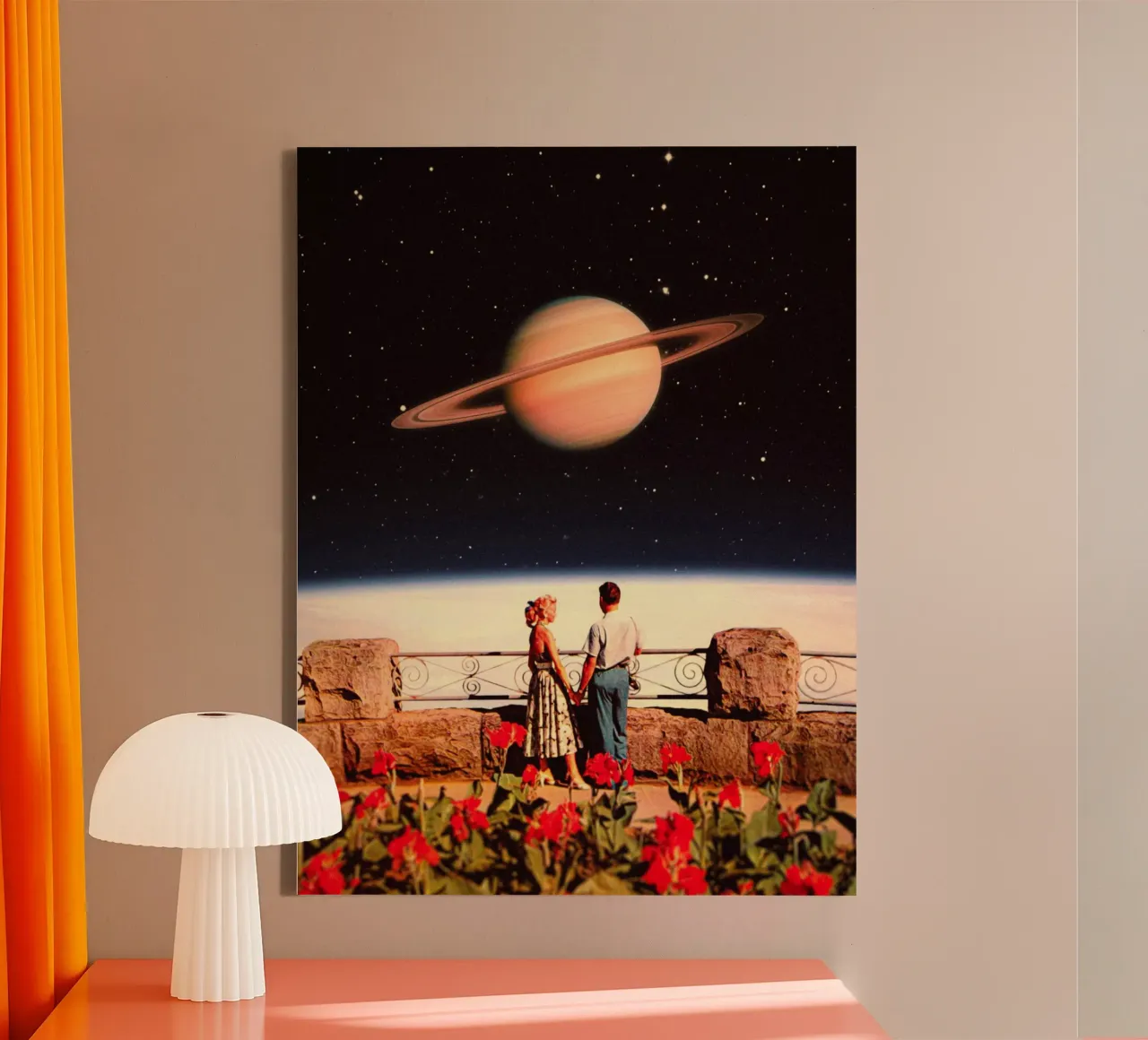 Space Love canvas by Taudalpoi