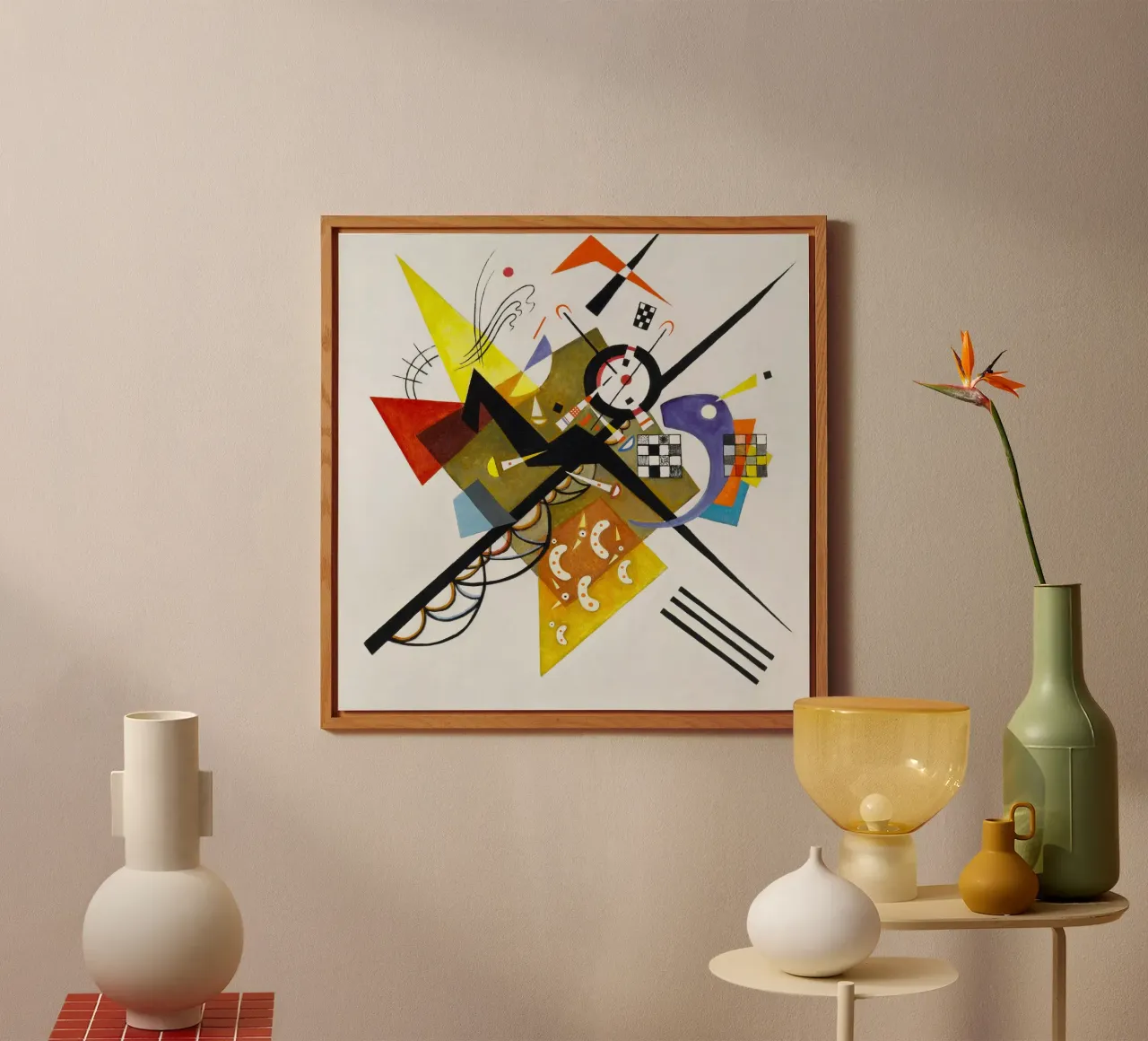 Wassily Kandinsky’s Auf Weiß II (On White II) alluminio dibond da Venus Art