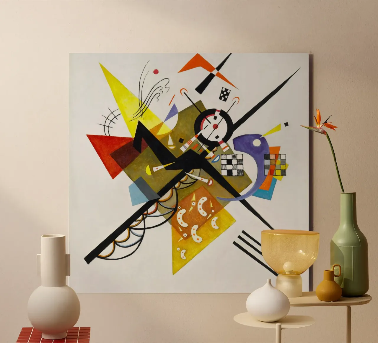 Wassily Kandinsky’s Auf Weiß II (On White II) alluminio dibond da Venus Art