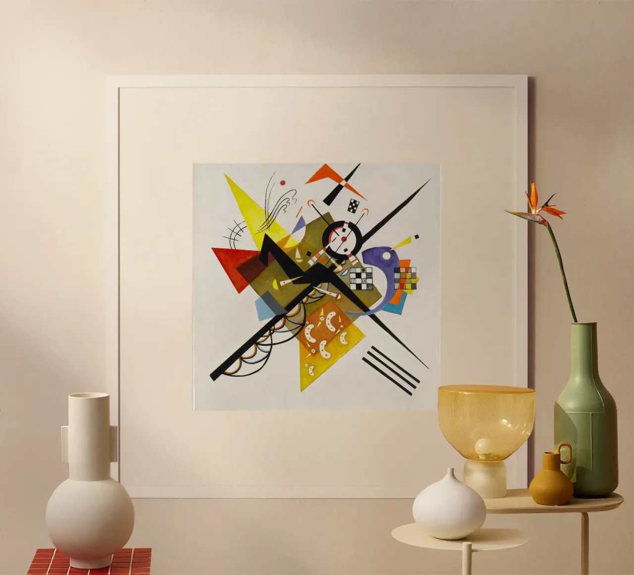 Wassily Kandinsky’s Auf Weiß II (On White II) carta hahnemühle da Venus Art
