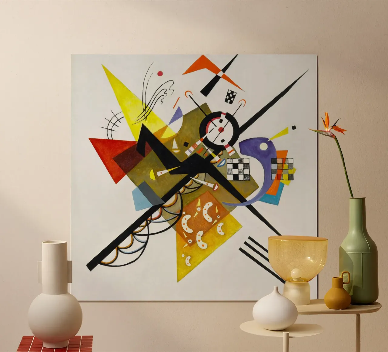 Wassily Kandinsky’s Auf Weiß II (On White II) carta hahnemühle da Venus Art