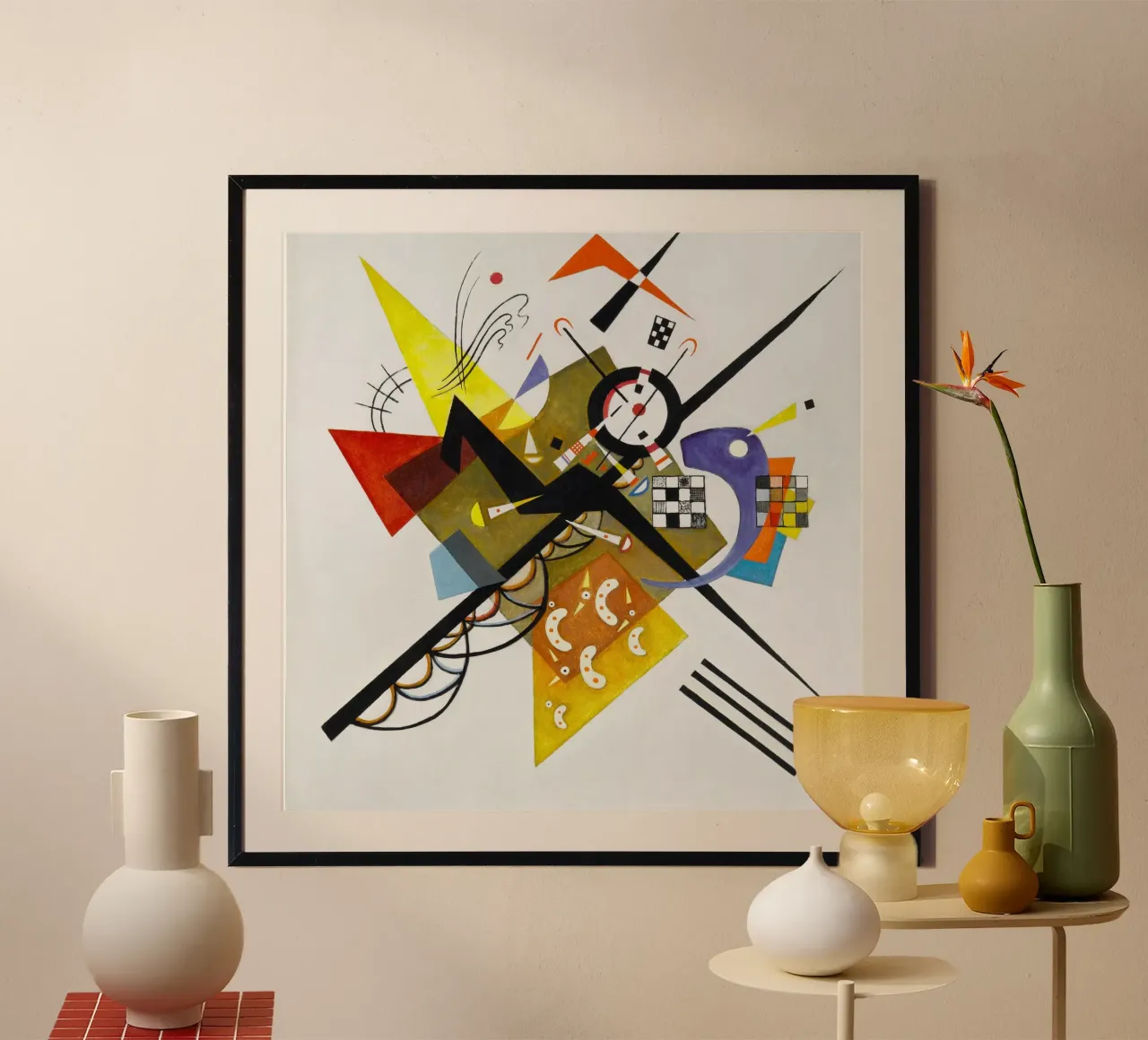 Wassily Kandinsky’s Auf Weiß II (On White II) carta hahnemühle da Venus Art