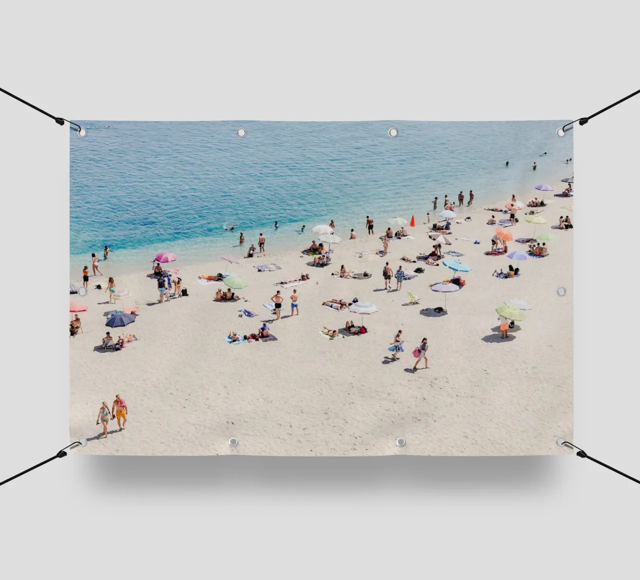 Italian summer on the beach in Tropea telo in pvc da photolovers