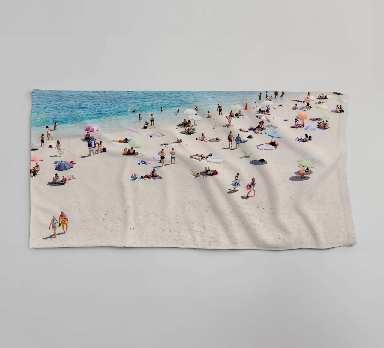 Italian summer on the beach in Tropea asciugamano da bagno da photolovers