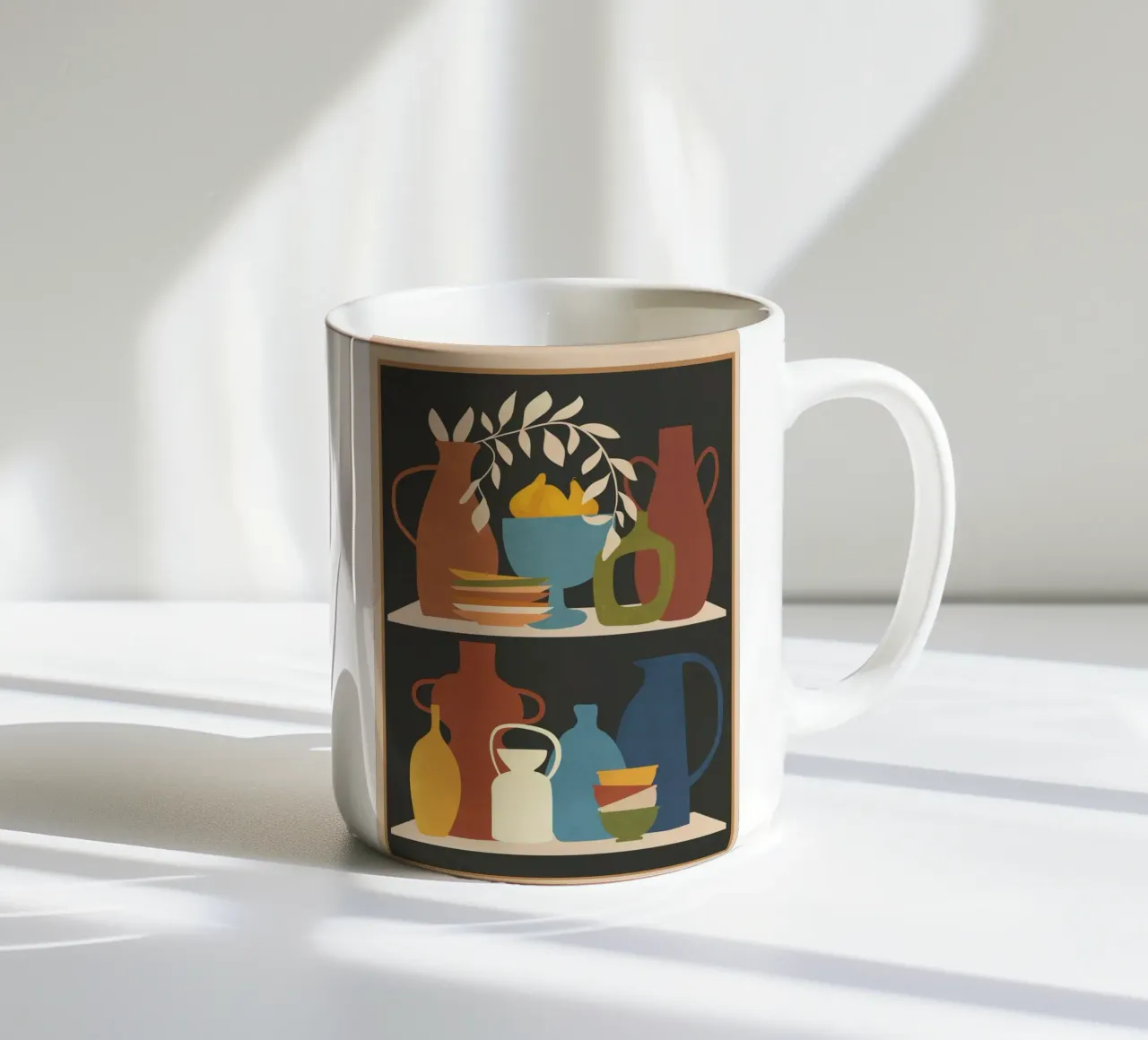 Serenade of Shapes tazza in ceramica da Nadjaa