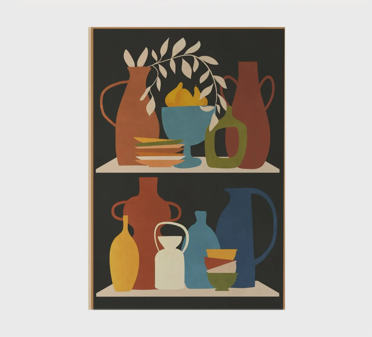 Serenade of Shapes Notizbuch von Nadjaa